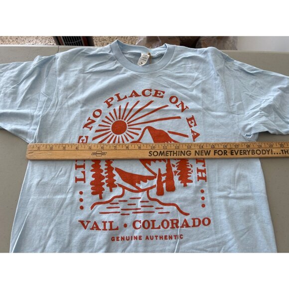 Good Land Supply Co Vail Colorado Graphic TShirt Mens Medium Blue Cotton Tee NEW - Picture 7 of 9